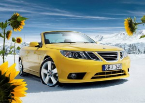 2008 Saab 9-3 Convertible Yellow Edition